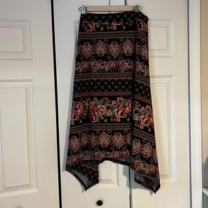 French Laundry rose midi skirt